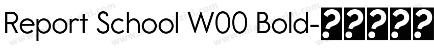 Report School W00 Bold字体转换